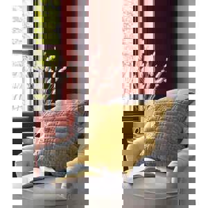 Laura Ashley Scalloped Ochre Yellow Cushion